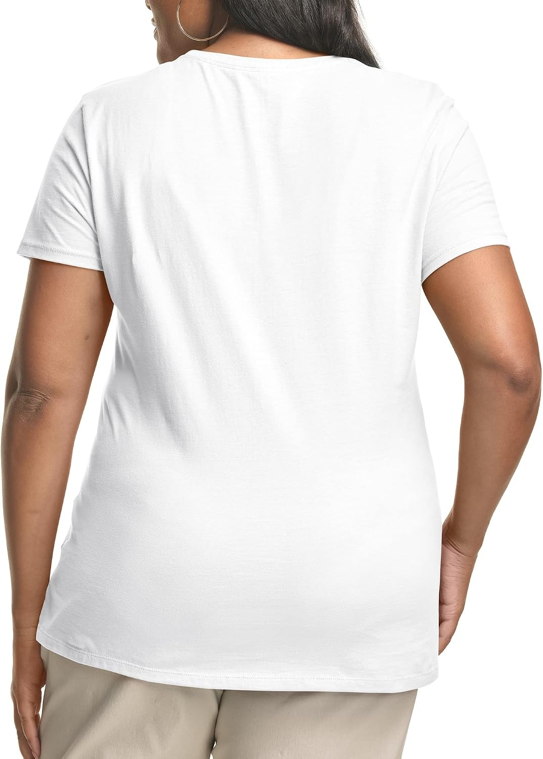 image:imageHanes Womens TShirt Just My Size Cotton Tee Plus Size TeeWhite