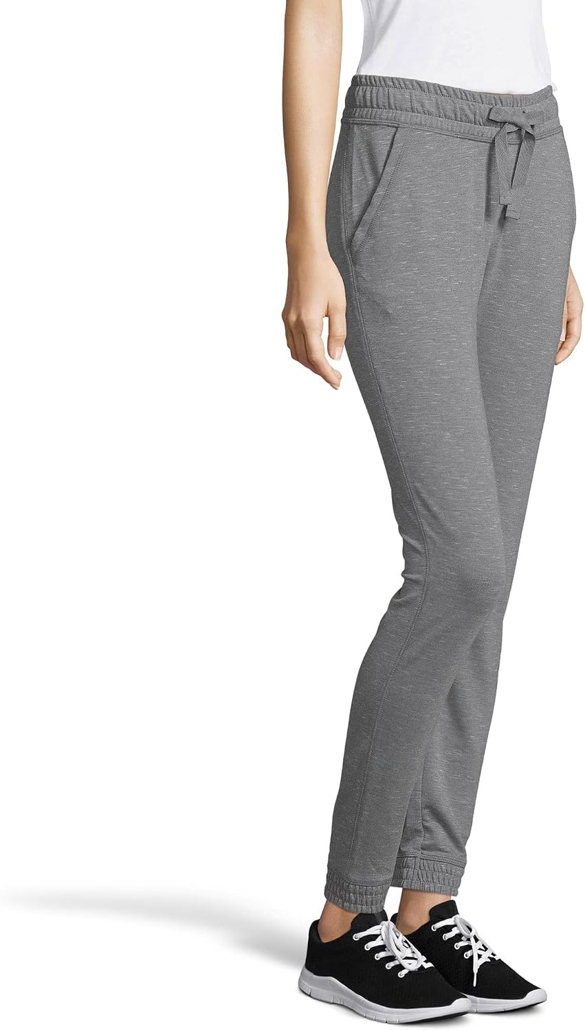 image:imageHanes Womens Triblend French Terry Jogger with PocketsDada Grey Heather