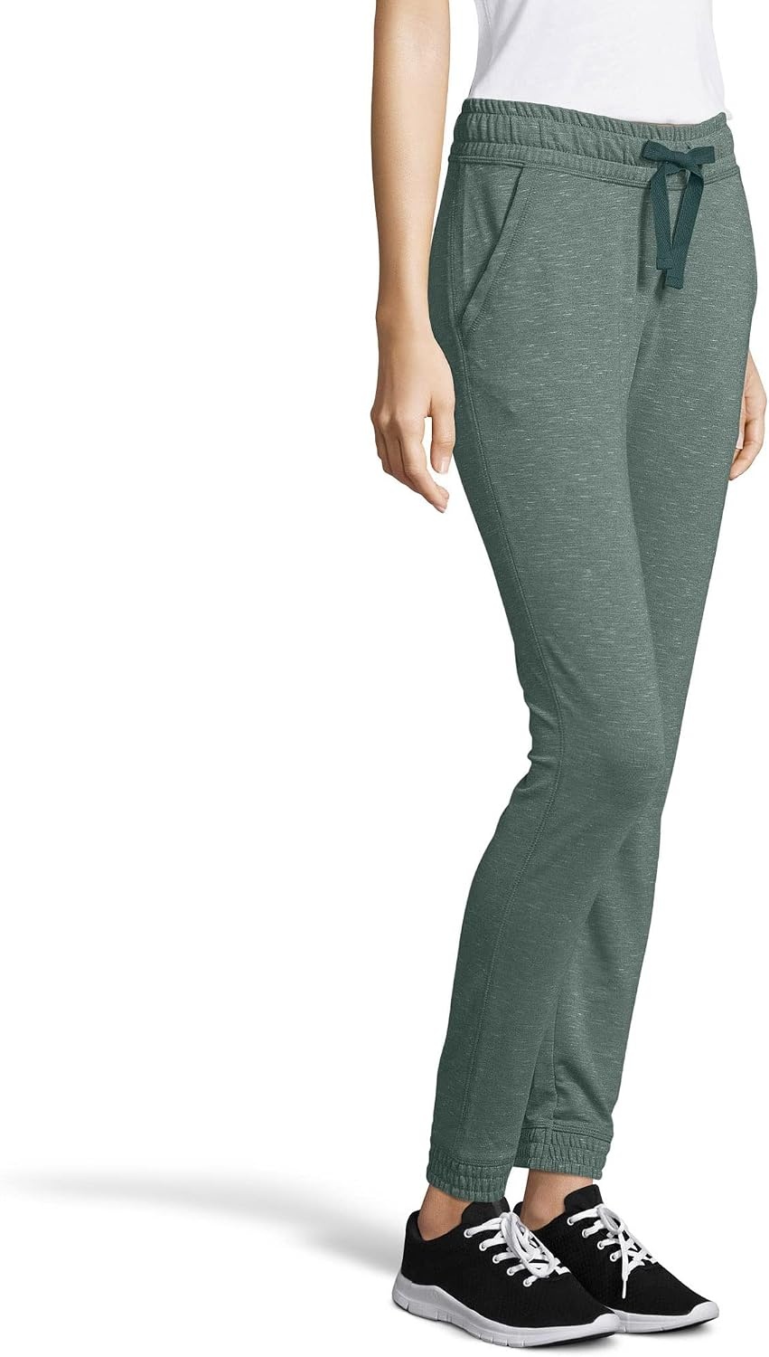 image:imageHanes Womens Triblend French Terry Jogger with PocketsJuniper Blue Heather