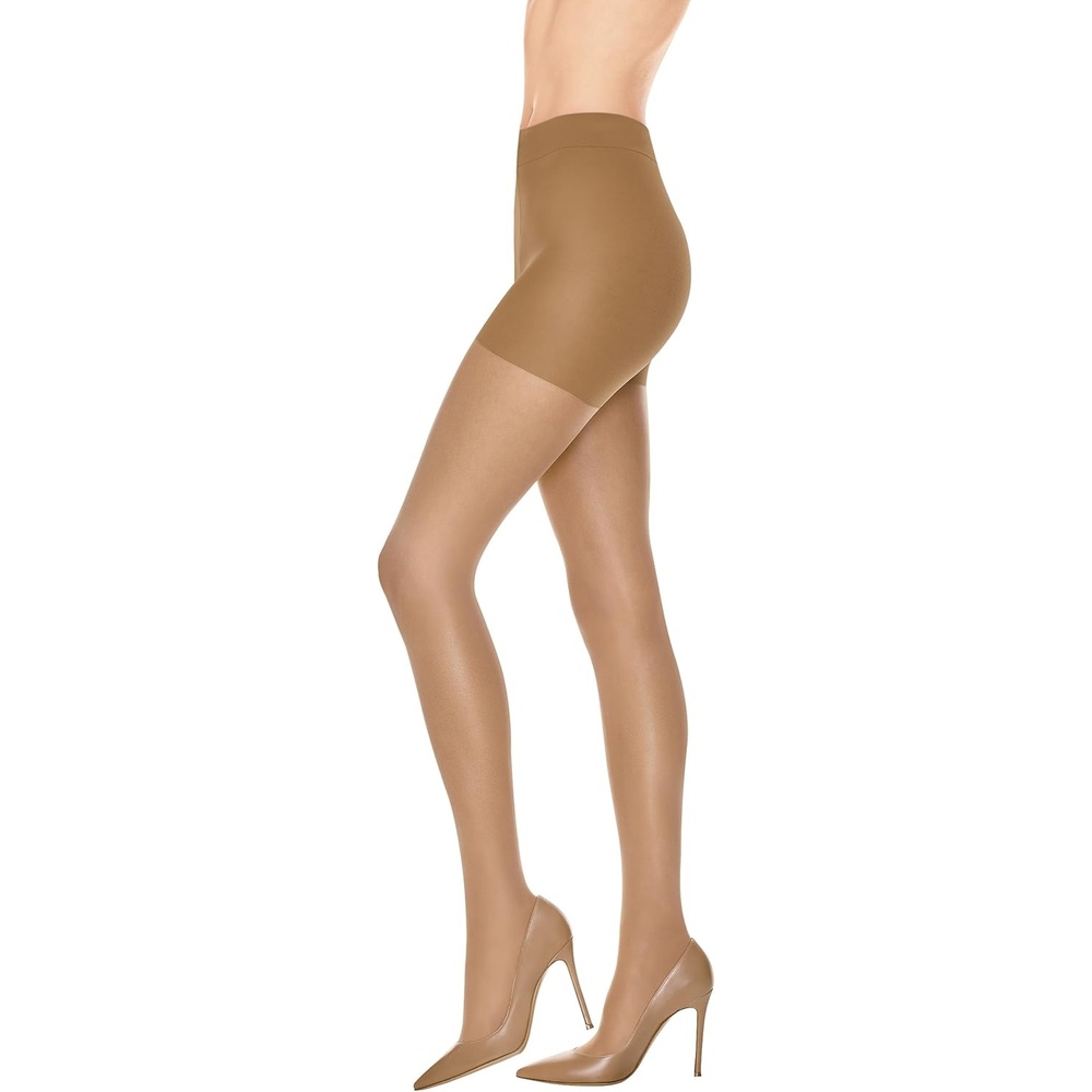 image:imageHanes Leg Boost Womens Moisturizing Graduated Compression Control Top Sheer Toe TightsLittle Color