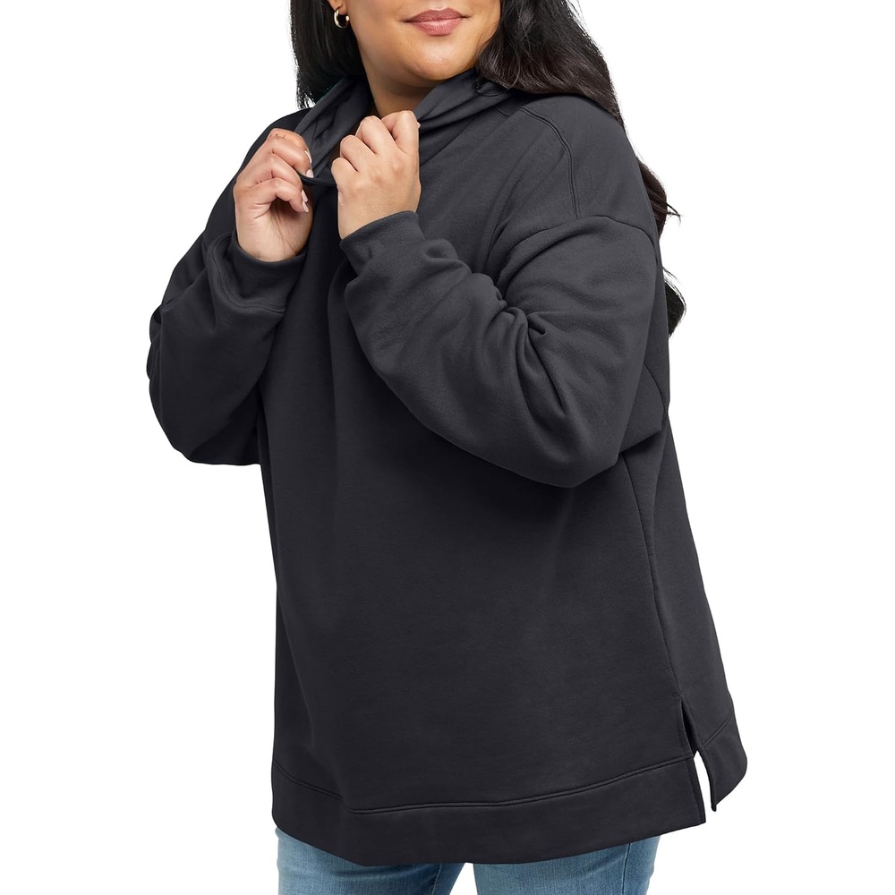 image:imageHanes Womens Ecosmart Fleece Hoodie Midweight Sweatshirt for Women Kanga PocketEbony