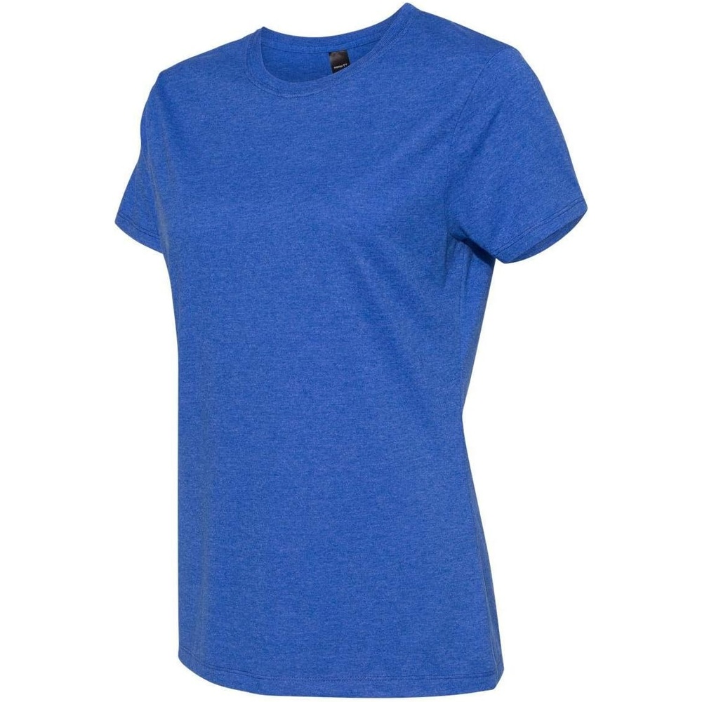 image:imageHanes Womens PerfectT Crewneck TShirt Lightweight Cotton Short Sleeve Tee for WomenHeather Blue