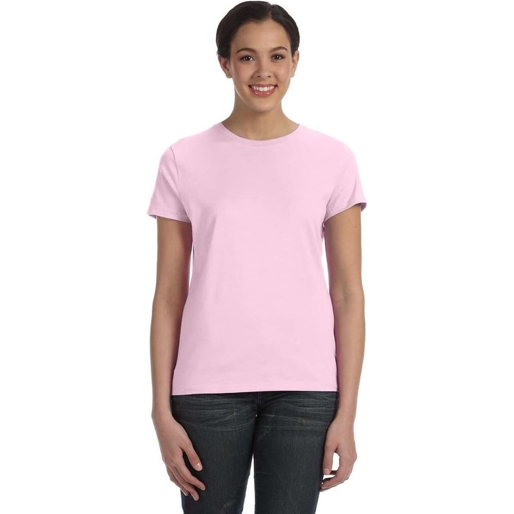 image:imageHanes Womens PerfectT Crewneck TShirt Lightweight Cotton Short Sleeve Tee for WomenPink