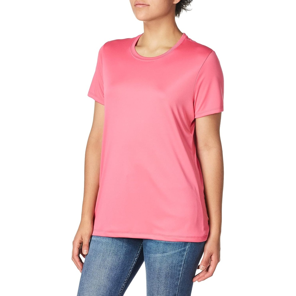 image:imageHanes Womens Sport Performance TShirt Cool Dri Short Sleeve Tee Moisture WickingWow Pink