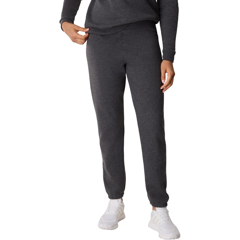 image:imageHanes Womens Sweatpants EcoSmart Fleece Joggers Pocketless Cinched Leg Sweatpants for Women 30Slate Heather