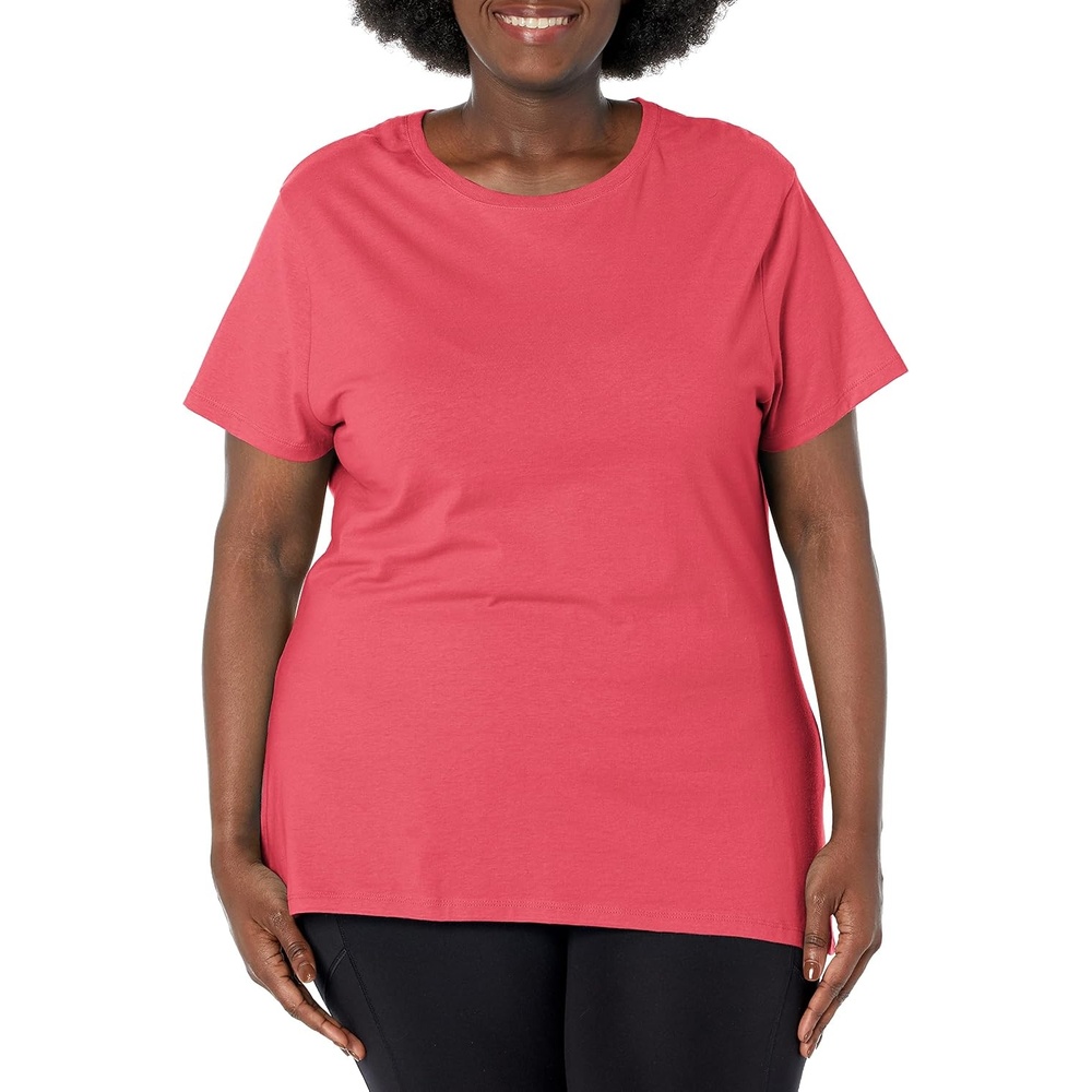 image:imageHanes Womens TShirt Just My Size Cotton Tee Plus Size TeeBriny Pink