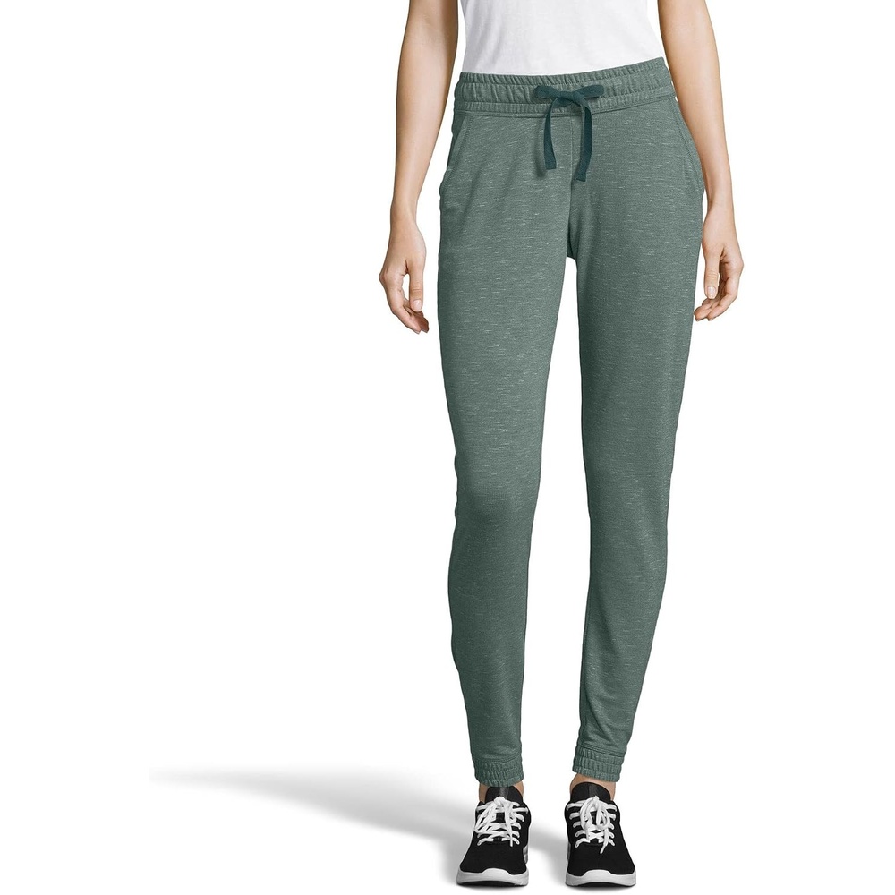 image:imageHanes Womens Triblend French Terry Jogger with PocketsJuniper Blue Heather