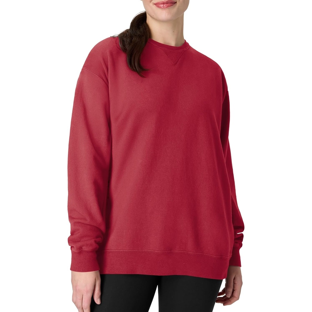 image:imageHanes mens Comfortwash Garment Dyed SweatshirtCrimson Fall