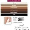 Hanes Absolutely Ultra Sheer Women’s Control Top, Sheer Toe Pantyhose(Natural)