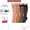 Hanes Alive Women’s Full Support Sheer Toe Knee High Stockings(Jet (Pack of 6))