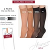 Hanes Alive Women’s Full Support Sheer Toe Knee High Stockings(Little Color)
