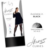 Hanes Curves Women’s Control Top, Sheer Toe, Silky Opaque, Wicking Cool Comfort Plus Size Pantyhose(Black)