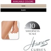 Hanes Curves Women’s Pantyhose with Run Resist and X-Temp Technology, Ultra Sheer, Control Top, Sheer Toe, Plus Size(Nude)