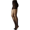 Hanes Curves Women’s Plus Size Run Resist, Control Top, Sheer Toe, Seasonless Tights(Black)