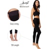 Hanes EcoSmart Cozy Fitted Leggings, Straight, Black(Black)