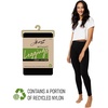 Hanes EcoSmart Cozy Fitted Leggings, Straight, Black(Black)