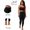 Hanes EcoSmart High-Waisted Shaping Leggings(Black)