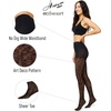 Hanes EcoSmart Women’s Leopard Animal Print Fashion, No Dig Wide Waistband, Sheer Toe, Tights(Black)