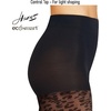 Hanes EcoSmart Women’s Leopard Animal Print Fashion, No Dig Wide Waistband, Sheer Toe, Tights(Black)