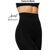 Hanes EcoSmart Women’s Same to Waist, Sheer Toe, Blackout Opaque Tights(Black)