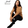 Hanes EcoSmart Women’s Same to Waist, Sheer Toe, Blackout Opaque Tights(Black)