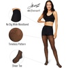 Hanes EcoSmart Women’s Sheer Fashion Diamond Dot, Control Top, Sheer Toe, Tights(Black)