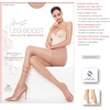 Hanes Leg Boost Women’s Support Tights for Cellulite Smoothing and All-Day Wear, Shaper Panty, Sheer Toe(Jet)