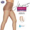 Hanes Silk Reflections Plus Size Women’s Silky Sheer Tights| Control Top, Enhanced Toe, Wicking Cool Comfort | 20 Denier(Nude)