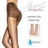 Hanes Silk Reflections Women’s Run Resist, Control Top, Sheer Toe, Ultra Sheer Pantyhose(Jet)