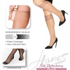 Hanes Silk Reflections Women’s Silky Plus Size Enhanced Toe Knee-High Stockings(Jet)