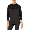 Hanes Sport Women’s Performance Fleece Pullover Hoodie(Black Solid/Black Heather)