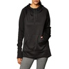 Hanes Sport Women’s Performance Fleece Pullover Hoodie(Black Solid/Black Heather)