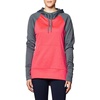 Hanes Sport Women’s Performance Fleece Pullover Hoodie(Dada Grey Solid/Razzle Pink Heather)