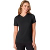 Hanes Women’s Athletic T-Shirt – Cool DRI V-Neck Performance Tee(Blk/Wht/Nvy)