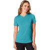 Hanes Women’s Athletic T-Shirt – Cool DRI V-Neck Performance Tee(Grey Heather  Navy Heather  Charcoal  Peri Blue)