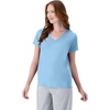 Hanes Women’s Athletic T-Shirt – Cool DRI V-Neck Performance Tee(Light Blue – 1 Pack)