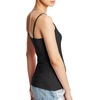 Hanes Women’s Cami with Built-in Shelf Bra, Stretch Cotton Camisole, Adjustable Straps(Black -1 Pack)