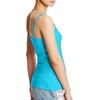 Hanes Women’s Cami with Built-in Shelf Bra, Stretch Cotton Camisole, Adjustable Straps(Flying Turquoise – 1 Pack)