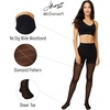 Hanes Women’s EcoSmart Fashion Diamond Outline, Control Top, Sheer Toe, Tights(Black)