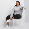 Hanes Women’s Ecosmart Fleece Hoodie, Midweight Sweatshirt for Women, Kanga Pocket(Light Steel)
