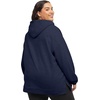 Hanes Women’s Ecosmart Fleece Hoodie, Midweight Sweatshirt for Women, Kanga Pocket(Navy Heather)