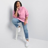 Hanes Women’s Ecosmart Fleece Hoodie, Midweight Sweatshirt for Women, Kanga Pocket(Spirited Pink)