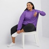 Hanes Women’s Ecosmart Fleece Hoodie, Midweight Sweatshirt for Women, Kanga Pocket(Violet Splendor Heather)