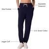 Hanes Women’s Essentials Cotton Joggers, Jersey Drawstring Pants for Women(Athletic Navy)