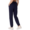 Hanes Women’s Essentials Cotton Joggers, Jersey Drawstring Pants for Women(Athletic Navy)