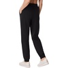 Hanes Women’s Essentials Cotton Joggers, Jersey Drawstring Pants for Women(Black)