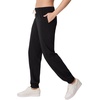 Hanes Women’s Essentials Cotton Joggers, Jersey Drawstring Pants for Women(Black)