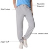 Hanes Women’s Essentials Cotton Joggers, Jersey Drawstring Pants for Women(Light Steel)