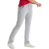 Hanes Women’s French Terry Pants, Pocket Lounge Pants for Women, Lighter-Than-Fleece Loungewear, 31”(Light Steel)