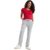 Hanes Women’s French Terry Pants, Pocket Lounge Pants for Women, Lighter-Than-Fleece Loungewear, 31”(Light Steel)